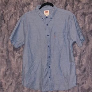 Men’s Blue Levi Button Up